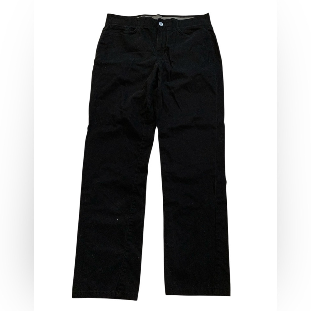 💜 Denver Hayes Men's Black Straight Leg Pants 32x30 | Stretch Chino Workwear